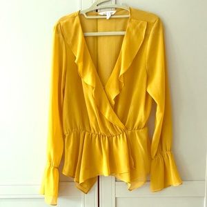 Mustard Yellow BCBG Blouse